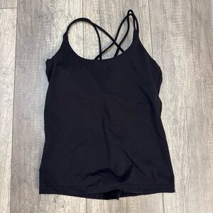 LSKD Black Strappy Tank Top